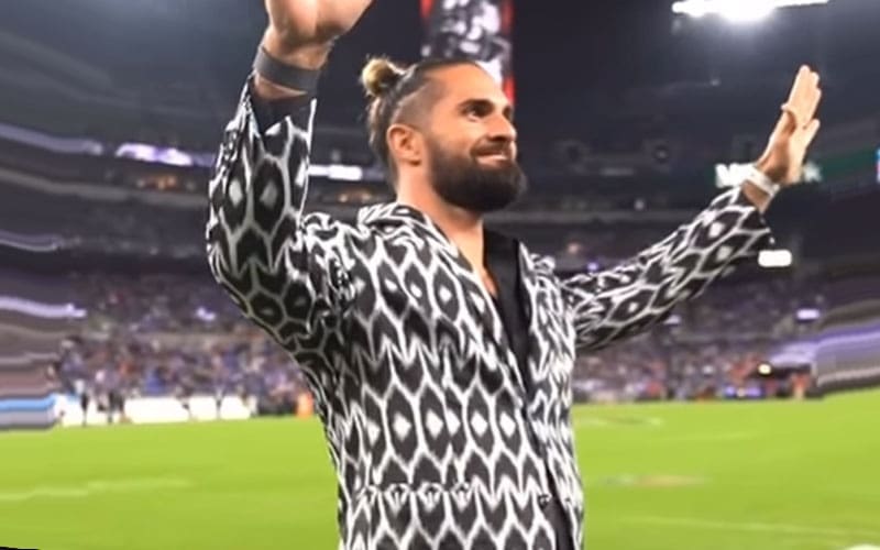 Seth Rollins Appears During Ravens vs Bills NFL Sunday Night Football Game