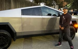 Max Caster Shows Off New Tesla Cybertruck Purchase