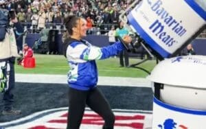 Chelsea Green Goes Wild with T-Shirt Cannon at Seattle Seahawks Game