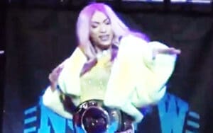 Mercedes Mone Confronts Hazuki at NJPW Fighting Spirit Mercedes Mone Confronts Hazuki at NJPW Fighting Spirit