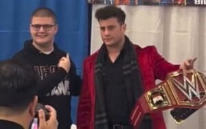 MJF Throws WWE Title Belt to the Floor at Meet and Greet