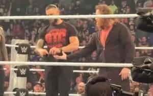 Roman Reigns Fixes Sami Zayn’s Shoe in Hilarious Moment After 11/8 WWE SmackDown Roman Reigns Fixes Sami Zayn's Shoe in Hilarious Moment After 11/8 WWE SmackDown