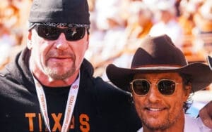 The Undertaker Links Up With Matthew McConaughey at Texas Longhorns Game