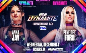 Anna Jay Set to Face Penelope Ford on 12/4 AEW Dynamite