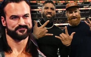 Drew McIntyre Roasts Jey Uso and Sami Zayn Over Big 12 Championship Appearance with Savage “Make-A-Wish” Jab Drew McIntyre Roasts Jey Uso and Sami Zayn Over Big 12 Championship Appearance with Savage “Make-A-Wish” Jab