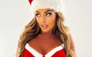 Ex-WWE Mandy Rose Spreads Holiday Cheer with Christmas-Themed Lingerie Photo Drop