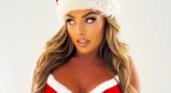 Ex-WWE Mandy Rose Spreads Holiday Cheer with Christmas-Themed Lingerie Photo Drop