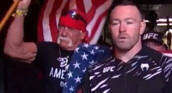 Hulk Hogan Joins Colby Covington's Walkout at UFC Tampa Event