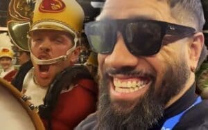Jey Uso & Sami Zayn’s Hilarious Marching Band Moment Steals the Show at Big 12 Championship Jey Uso & Sami Zayn's Hilarious Marching Band Moment Steals the Show at Big 12 Championship