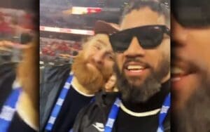 Jey Uso and Sami Zayn Crash the Big 12 Championship Game with a “YEET!” Jey Uso and Sami Zayn Crash the Big 12 Championship Game with a “YEET!”