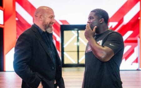 Mark Henry’s Son Jacob Visits Triple H at WWE HQ Mark Henry’s Son Jacob Visits Triple H at WWE HQ