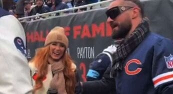 Seth Rollins and Becky Lynch Spotted at Bears Game Amid Lynch’s WWE Absence