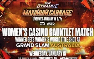 AEW Announces Historic Women's Casino Gauntlet Match at Maximum Carnage