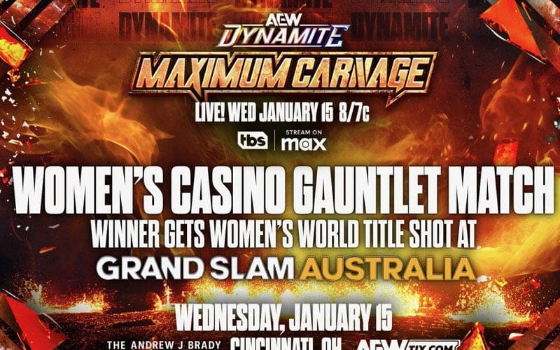 AEW Announces Historic Women’s Casino Gauntlet Match at Maximum Carnage