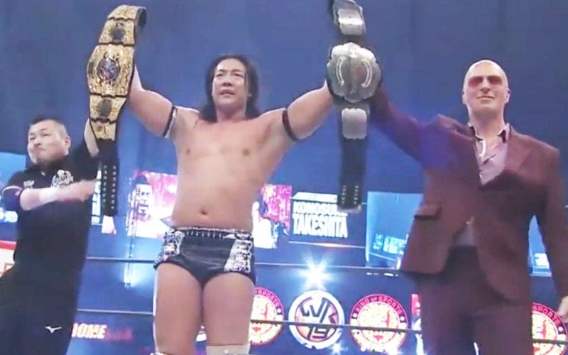 Konosuke Takeshita Wins NEVER Openweight Title at Wrestle Kingdom 19