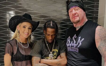 The Undertaker and Travis Scott Link Up Backstage at WWE RAW on Netflix