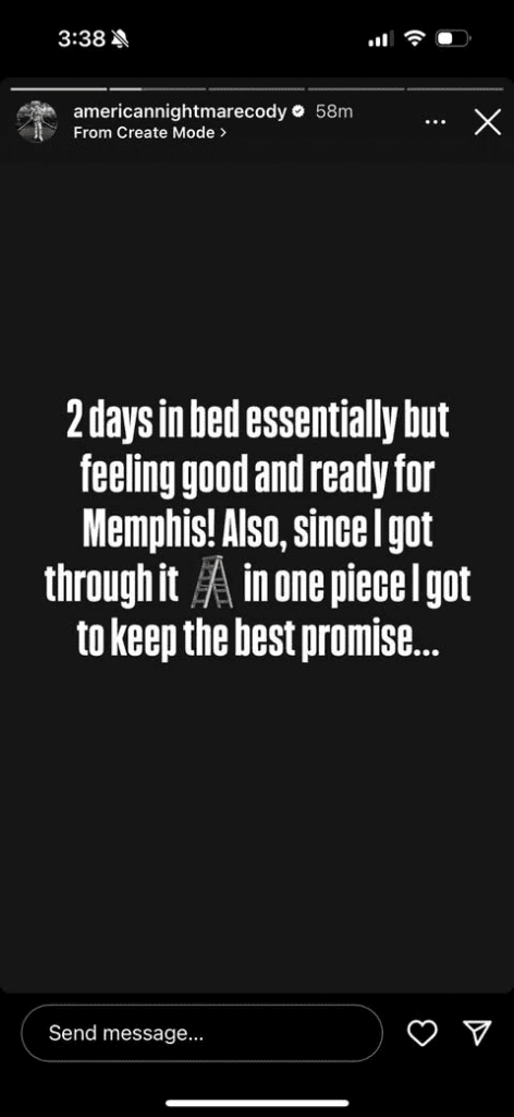 Cody Rhodes Shares Health Update After Brutal Royal Rumble Ladder Match