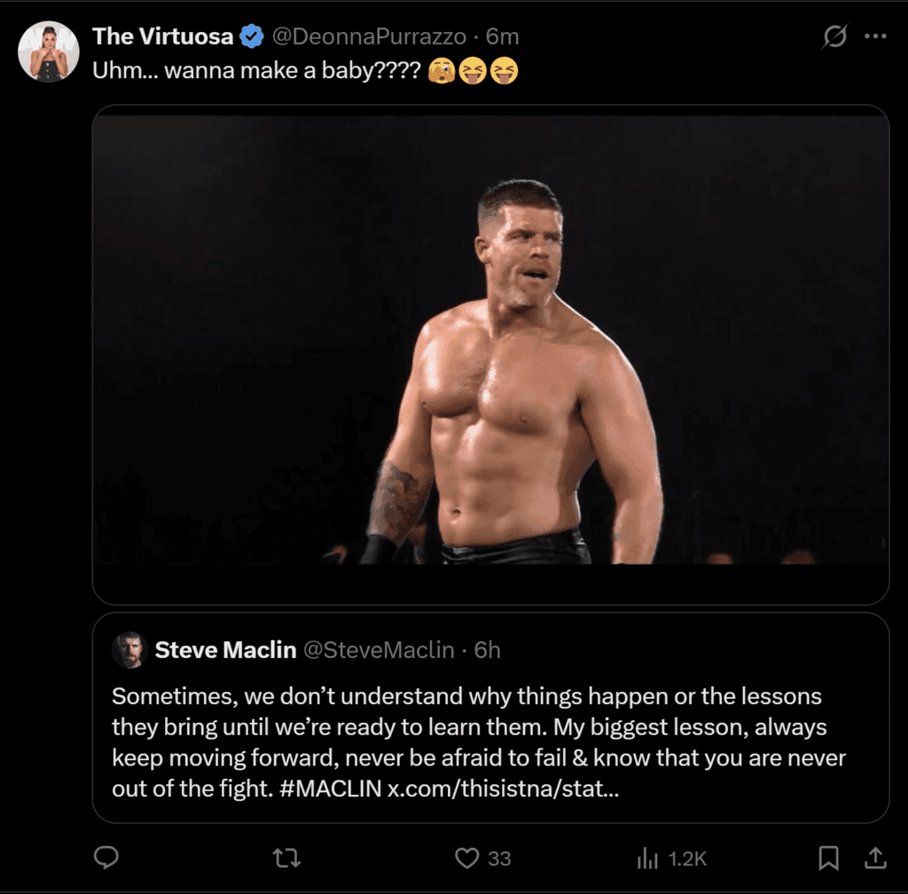 Deonna Purrazzo Puts Steve Maclin on the Spot with Baby Question