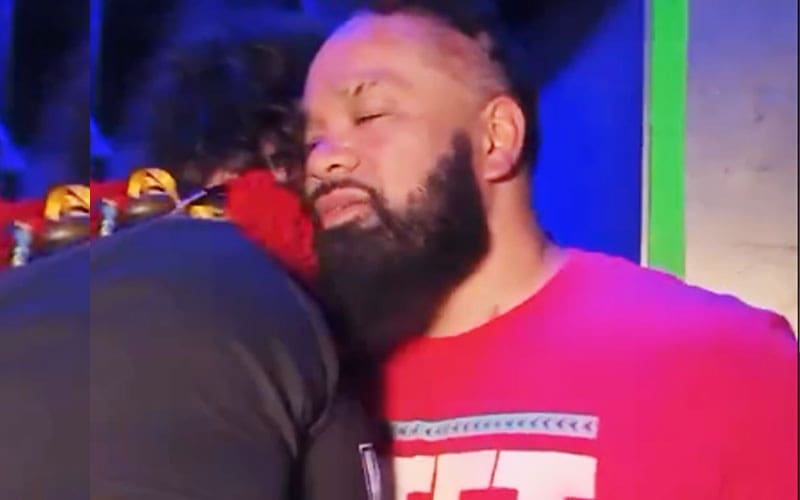 Jacob Fatu Breaks Character to Congratulate Jey Uso After WWE Royal Rumble Win