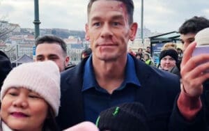 John Cena Stops Filming Covered in Fake Blood to Take Photos With Fans