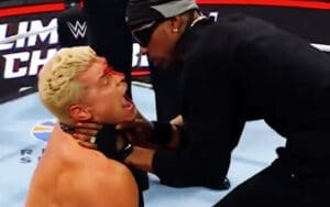 Call for Travis Scott to Get a Receipt After Stiff Shot on Cody Rhodes at WWE Elimination Chamber