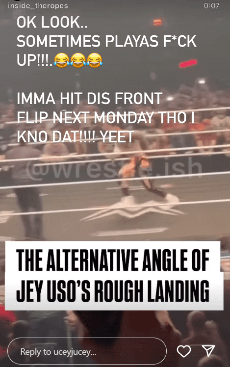 Jey Uso Responds to Criticism After Embarrassing Botch on 3/17 WWE Raw