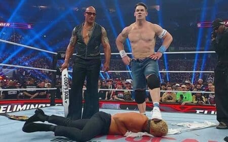John Cena Shuts Down Talk of Scrapped Heel Turn with The Rock and Travis Scott John Cena Turns Heel and Attacks Cody Rhodes After Rejecting The Rock's Offer During Elimination Chamber