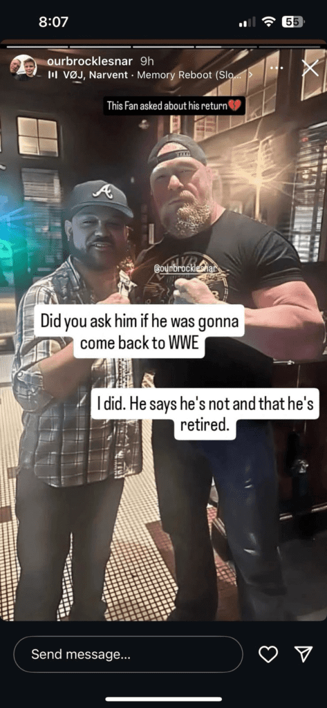 Brock Lesnar Allegedly Told Fan He’s Retired from WWE But Here’s Why That’s Doubtful
