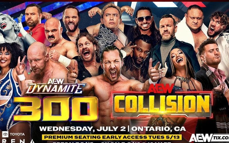 AEW Announces 300th Episode of Dynamite for July 2 in California