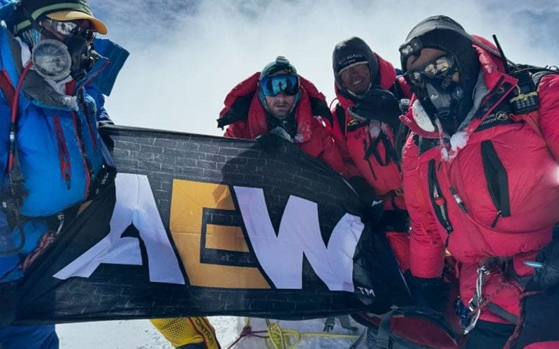 Darby Allin Fulfils Promise to Plant AEW Flag at Mount Everest Summit