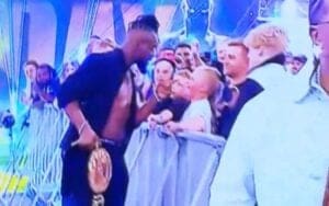 Kofi Kingston Reacts to Kid Hitting Him During May 12 WWE RAW Kofi Kingston Reacts to Kid Hitting Him During May 12 WWE RAW