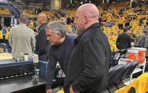 Triple H, Pat McAfee & Nick Khan Turn Game 4 Into a WWE Power Play Triple H, Pat McAfee & Nick Khan Turn Game 4 Into a WWE Power Play