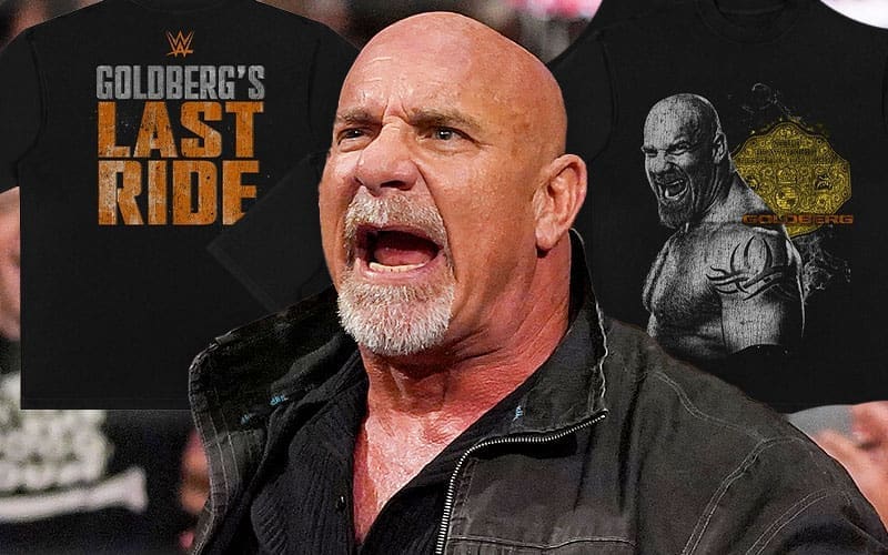 Goldberg’s ‘Last Ride’ Shirt Goes Live on WWE Shop Minutes After RAW Return