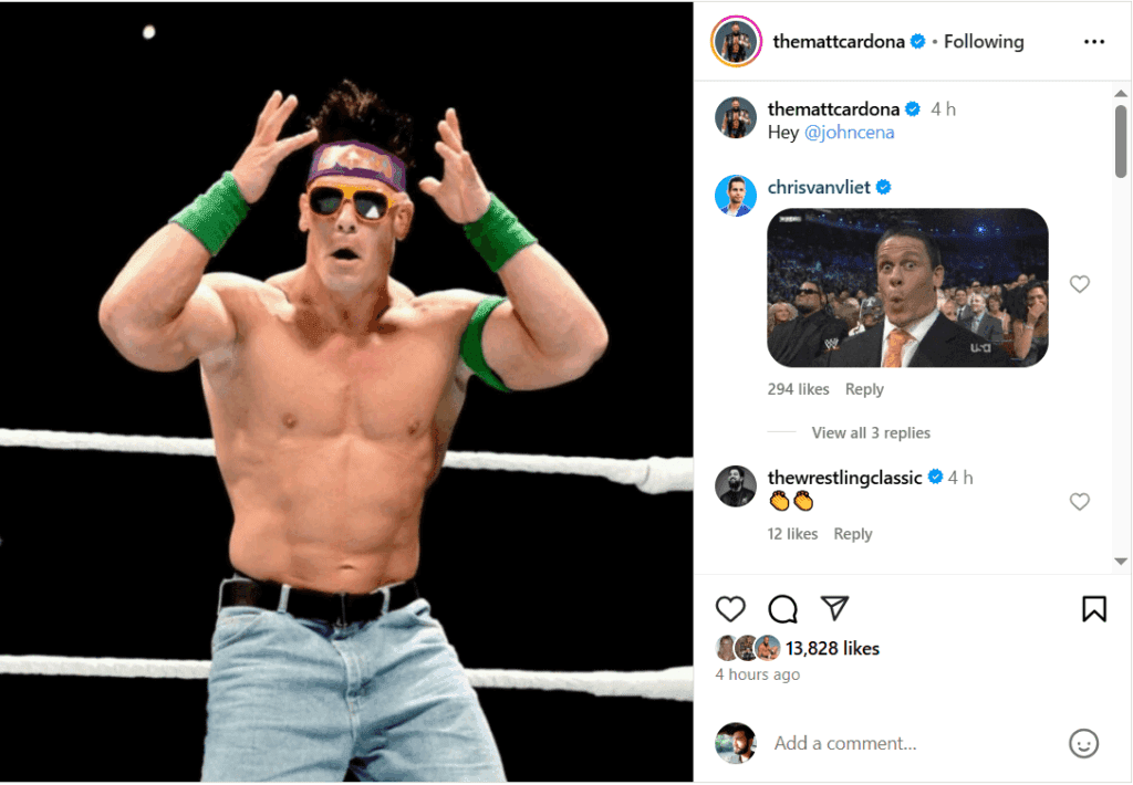 Matt Cardona Reacts to John Cena Name-Dropping Him on 6/20 WWE SmackDown