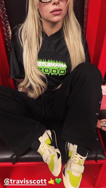 Travis Scott Gave Liv Morgan Sneakers After Becky Lynch Crashed Her WrestleMania Moment
