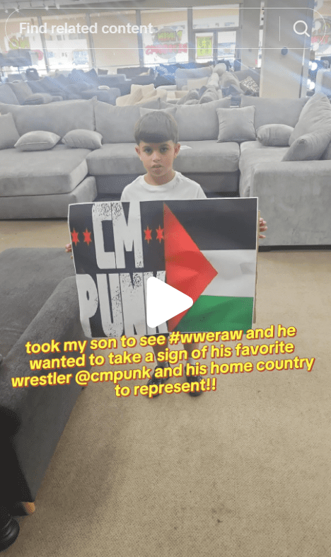 WWE Accused of Confiscating CM Punk-Palestine Sign During RAW Broadcast