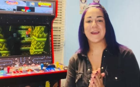 Bayley Shows Off Incredible Home Arcade Setup with Over 20,000 Games