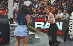 Becky Lynch Shows Off Brutal Back Bruise After Vicious Kendo Stick Attack from Lyra Valkyria on WWE RAW