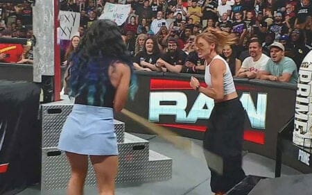 Becky Lynch Shows Off Brutal Back Bruise After Vicious Kendo Stick Attack from Lyra Valkyria on WWE RAW Becky Lynch Shows Off Brutal Back Bruise After Vicious Kendo Stick Attack from Lyra Valkyria on WWE RAW