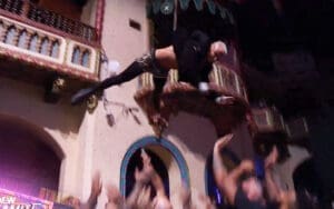 Darby Allin Takes Sick Balcony Dive During Hangman Page World Title Defense On 7/30 AEW Dynamite Darby Allin Takes Sick Balcony Dive During Hangman Page World Title Defense On 7/30 AEW Dynamite