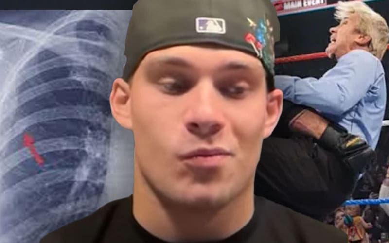 Gage Goldberg Had to Apologize for His Dad Breaking His Rib