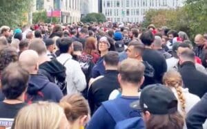 Insane Line of Fans Stretches Over a Mile for WWE Clash in Paris Insane Line of Fans Stretches Over a Mile for WWE Clash in Paris