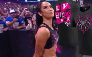AJ Lee Merchandise Appears On WWE Shop After SmackDown Return AJ Lee Merchandise Appears On WWE Shop After SmackDown Return