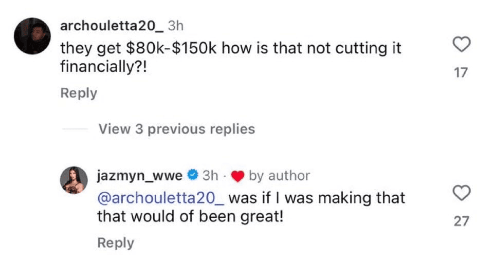 Jazmyn Nyx Exposes Shockingly Low NXT Salary After Turning Down WWE Contract