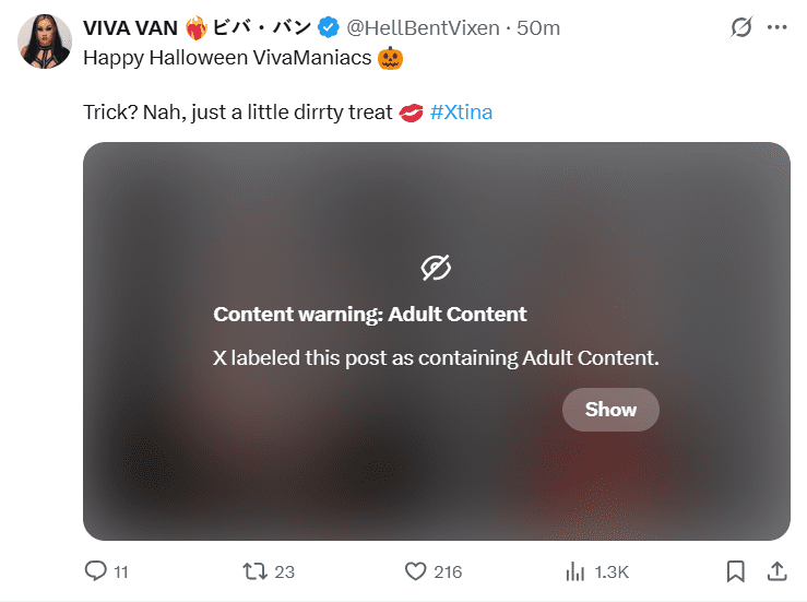 AEW Star Viva Van Hit with Content Warning Over Halloween Photos