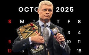 Cody Rhodes Reveals October 2025 WWE Schedule Cody Rhodes Reveals October 2025 WWE Schedule