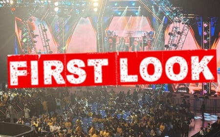 First Look at WWE Crown Jewel Setup at RAC Arena in Perth