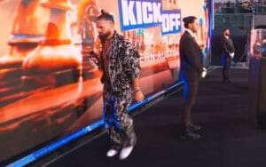 Seth Rollins Storms Off Stage During WWE Crown Jewel Kickoff Show Seth Rollins Storms Off Stage During WWE Crown Jewel Kickoff Show