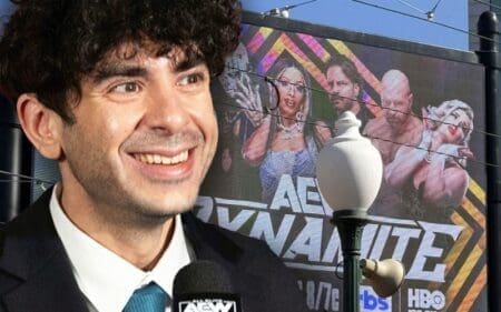 AEW Plasters Billboard Outside WWE Survivor Series Venue in Bold Promotional Move