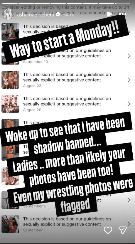Ash by Elegance Sends Warning After Instagram Shadowbans Her for “Suggestive” Posts